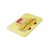 Tapis De Bain Conception de taxi jaune (Angle)