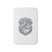Tapis De Bain Conception de tee-shirt graphique de style rétro L (Devant (Vertical))