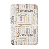 Tapis De Bain Conception de texte au chocolat, aux amandes et au (Devant (Vertical))