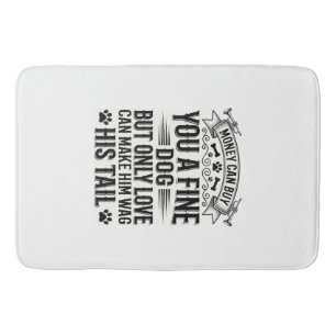 Tapis De Bain Conception de typographie de citation d'amant de c