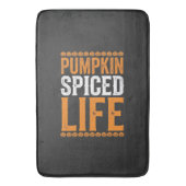 Tapis De Bain Conception de typographie Halloween Pumpkin Spiced (devant Vertical)