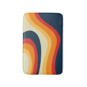 Tapis De Bain Conception de vagues de style rétro Abstrait (Devant (Vertical))