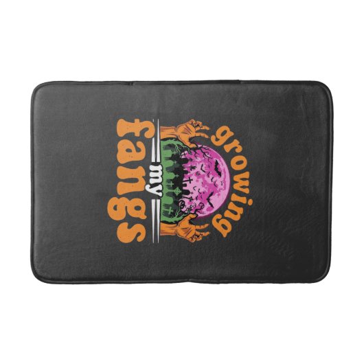 Tapis De Bain Conception de vampire Halloween Croissance de mes (Devant)