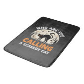 Tapis De Bain Conception de vecteur de chat noir drôle d'Hallowe (Angle)