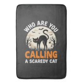 Tapis De Bain Conception de vecteur de chat noir drôle d'Hallowe (devant Vertical)