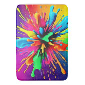 Tapis De Bain Conception d'éclaboussure de peinture vibrante (devant Vertical)