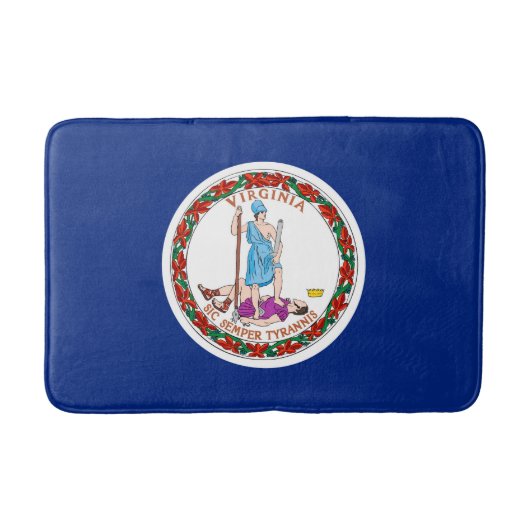 Tapis De Bain Conception du drapeau de l'État de Virginie (Devant)