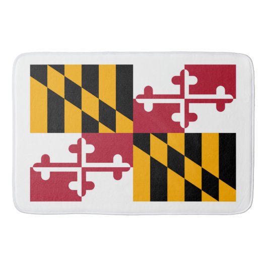 Tapis De Bain Conception du drapeau de l'État du Maryland (Devant)