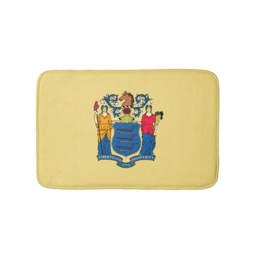 Tapis De Bain Conception du drapeau de l'État du New Jersey (Devant)
