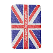 Tapis De Bain Conception du drapeau Union Jack (Devant (Vertical))