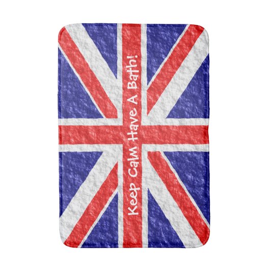 Tapis De Bain Conception du drapeau Union Jack (Devant (Vertical))