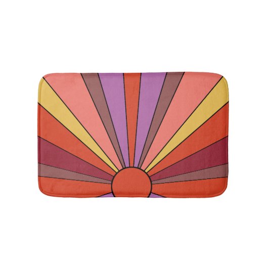 Tapis De Bain Conception dynamique du coucher de soleil (Devant)