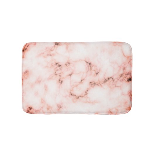 Tapis De Bain Conception en pierre de marbre rose et blanche à (Devant)