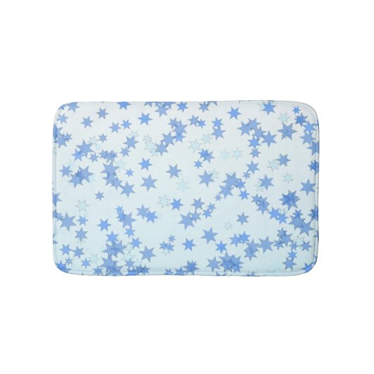 Tapis De Bain Conception Étoiles Bleues (Devant)