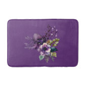 Tapis De Bain Conception florale violette violet (Devant)