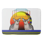 Tapis De Bain Conception folle géométrique de chat de chat de (Devant)