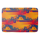 Tapis De Bain Conception graphique transparente - jaune rouge I (Devant)
