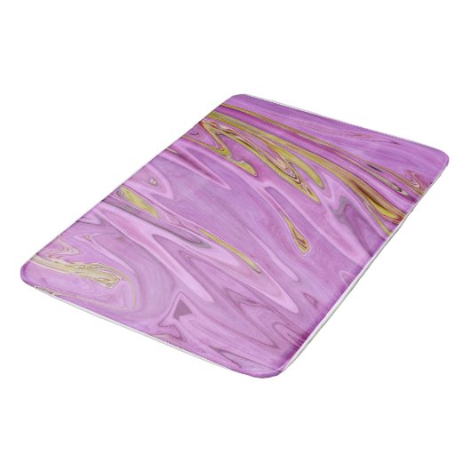 Tapis De Bain Conception liquide violette (Angle)