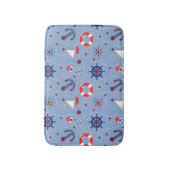 Tapis De Bain Conception nautique de patchwork (Devant (Vertical))