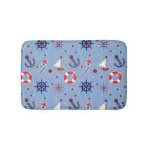 Tapis De Bain Conception nautique de patchwork