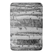 Tapis De Bain Conception noire et blanche de tronc d'arbre de (devant Vertical)