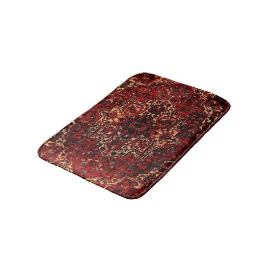 Tapis De Bain Conception orientale de couverture dans rouge (Angle)