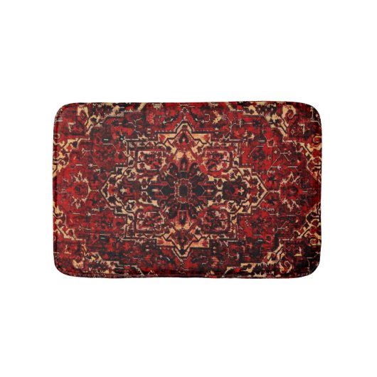Tapis De Bain Conception orientale de couverture dans rouge (Devant)