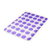 Tapis De Bain Conception Pois violette (Angle)