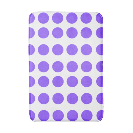 Tapis De Bain Conception Pois violette (Devant (Vertical))