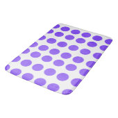Tapis De Bain Conception Pois violette (Angle)