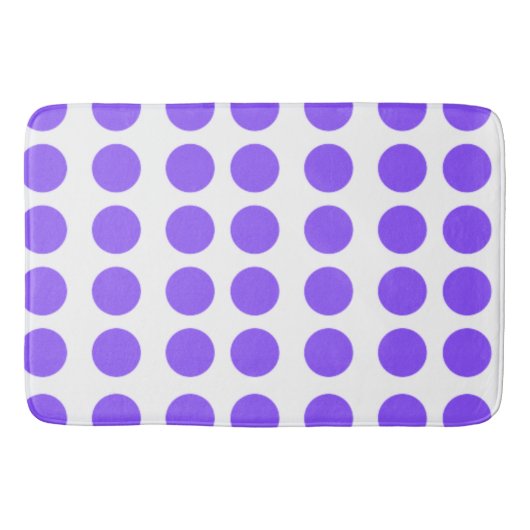 Tapis De Bain Conception Pois violette (Devant)