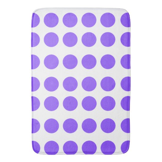 Tapis De Bain Conception Pois violette (devant Vertical)