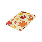 Tapis De Bain Conception sans couture de feuillage d'automne (Angle)