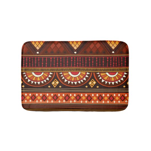 Tapis De Bain Conception Tribal sans soudure pour diverses utili (Devant)