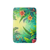 Tapis De Bain Conception Tropical Jungle Lush Paradise (Devant (Vertical))