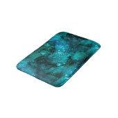 Tapis De Bain Conception Turquoise de la série Galaxy 6 (Angle)