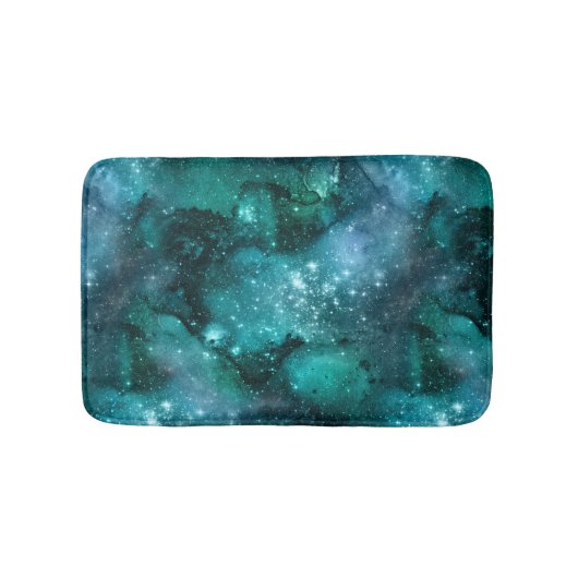 Tapis De Bain Conception Turquoise de la série Galaxy 6 (Devant)