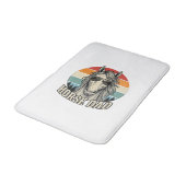 Tapis De Bain Conception vectorielle de gravure de coucher de so (Angle)