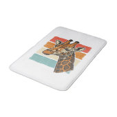 Tapis De Bain Conception vectorielle de tête de girafe rétro vin (Angle)
