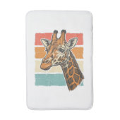 Tapis De Bain Conception vectorielle de tête de girafe rétro vin (Devant (Vertical))