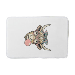 Tapis De Bain Conception vectorielle vintage de bubble gum de va
