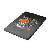 Tapis De Bain Conceptions de chat de sorcière d'Halloween de cho (Angle)