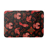 Tapis De Bain Conceptions de motifs floraux et feuillus vibrants (Devant)