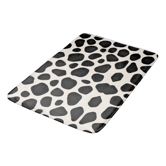 Tapis De Bain Conceptions modernes motifs noirs (Angle)