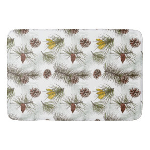 Tapis De Bain Cônes de pin d'automne