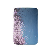 Tapis De Bain Confetti de lavande bleu (Devant (Vertical))