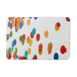 Tapis De Bain Confetti Salle De Bain Ronde Mat - Accent Jouant &
