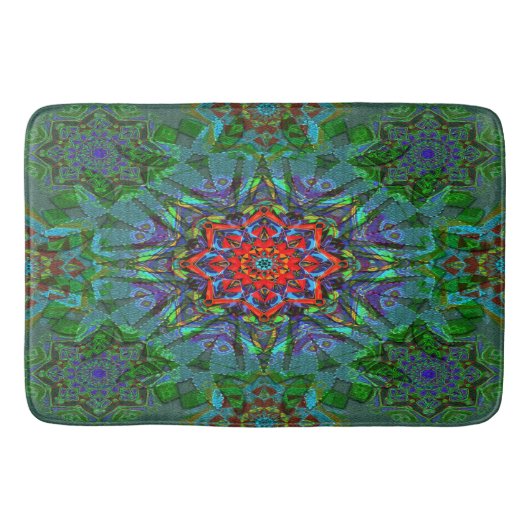Tapis De Bain Confianza texture textile mandala (Devant)