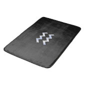 Tapis De Bain Connexion moderne Silver Aquarius Zodiac Snake (Angle)