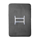 Tapis De Bain Connexion Silver Gemini à l'impression Carbone Cha (Devant (Vertical))
